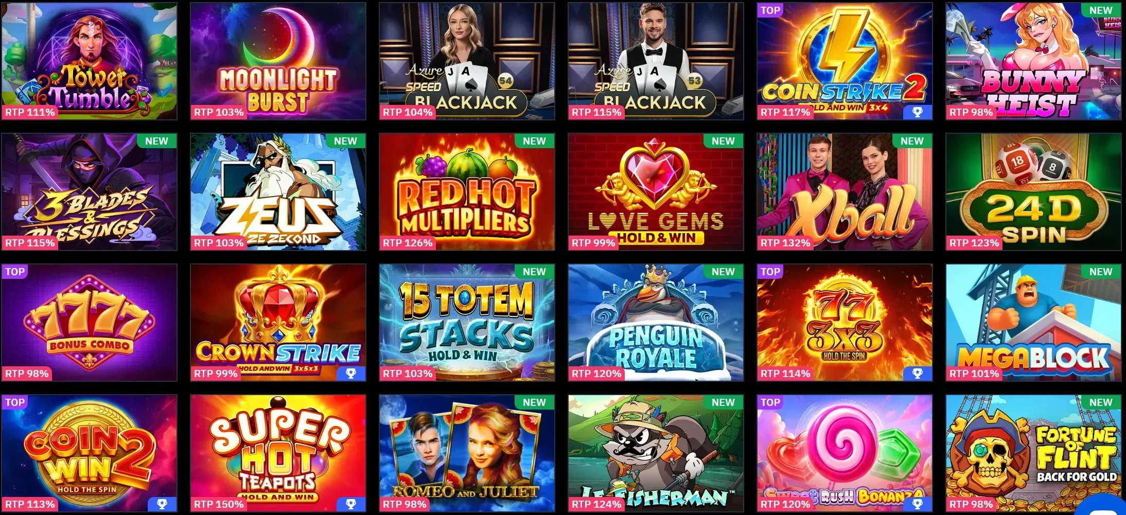 Spintado Casino hot games